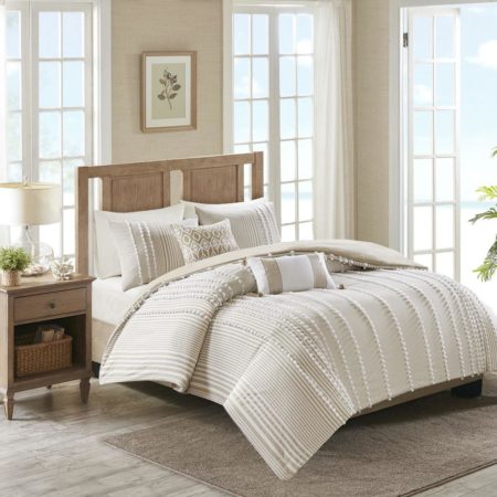 Anslee 3 Piece Cotton Yarn Dyed Duvet Cover Set