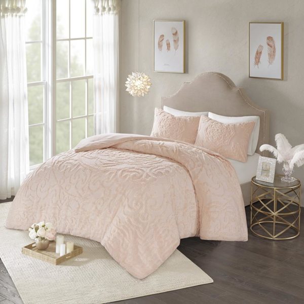Laetitia Tufted Cotton Chenille Medallion Comforter Set - Image 2