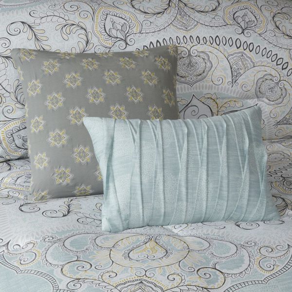 Lucinda 7 Piece Reversible Cotton Sateen Comforter Set - Image 6