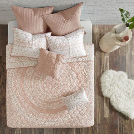 Larisa 7 Piece Cotton Reversible Coverlet Set