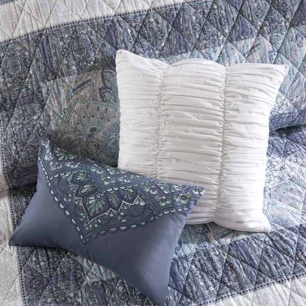 Maggie 7 Piece Reversible Cotton Coverlet Set - Image 4