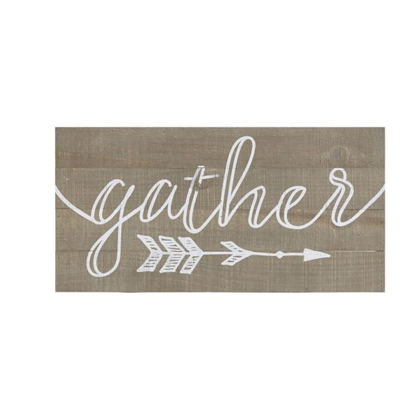 Rustic Gather Print On Real Wood Plank - Image 2