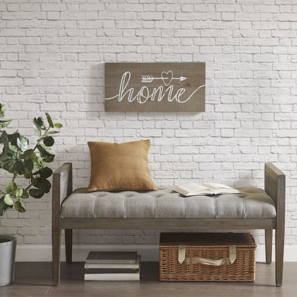 Rustic Home Print On Real Wood Plank