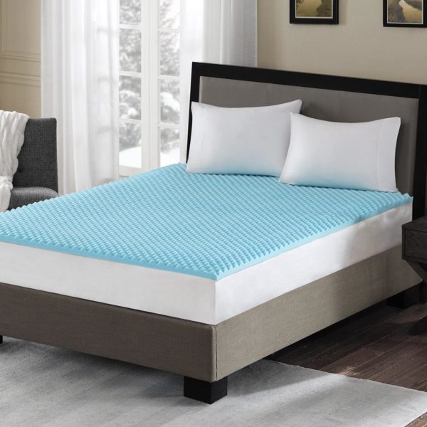 1.5" Gel Memory Foam All Season Reversible Hypoallergenic 1.5" Cooling Gel Memory Foam Mattress Topp