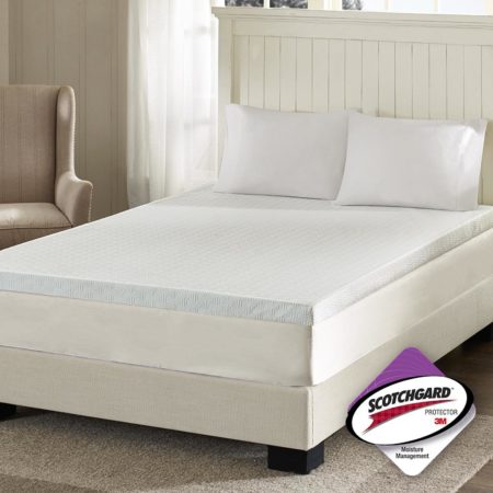 3" Gel Memory Foam with 3M Cover Mattress Topper with 3M Moisture Management