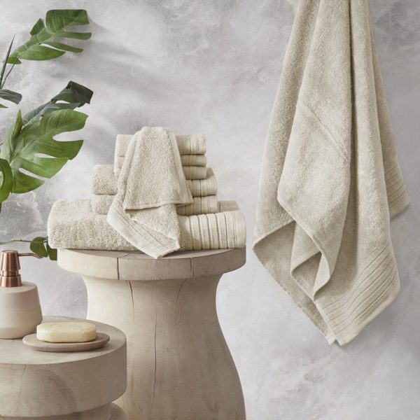 Mirage Solid 100% Cotton 8 Piece Towel Set - Image 4