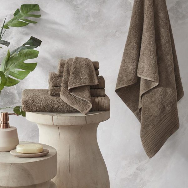 Mirage Solid 100% Cotton 8 Piece Towel Set - Image 2