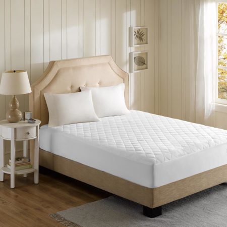 Cotton Blend Heated Mattress Pad
