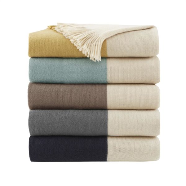 Stockholm Color Block Faux Cashmere Throw - Image 3