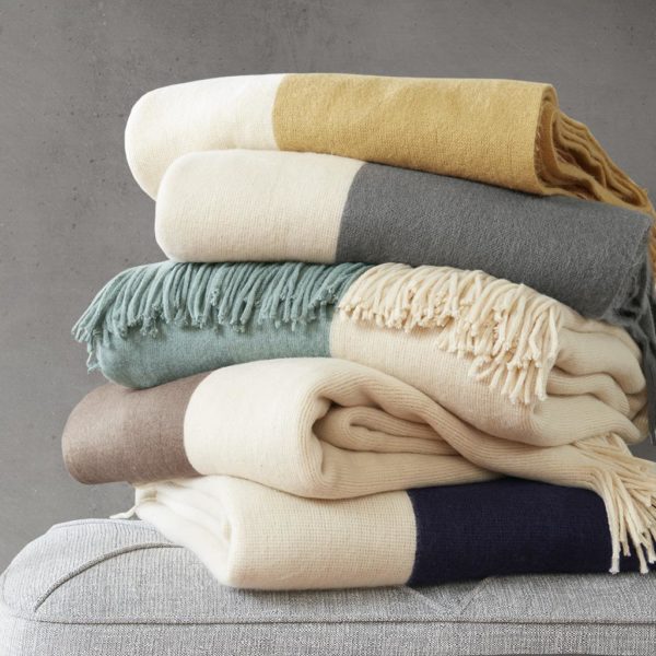Stockholm Color Block Faux Cashmere Throw - Image 2