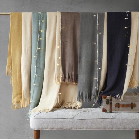 Stockholm Color Block Faux Cashmere Throw