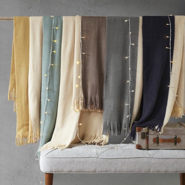 Stockholm Color Block Faux Cashmere Throw