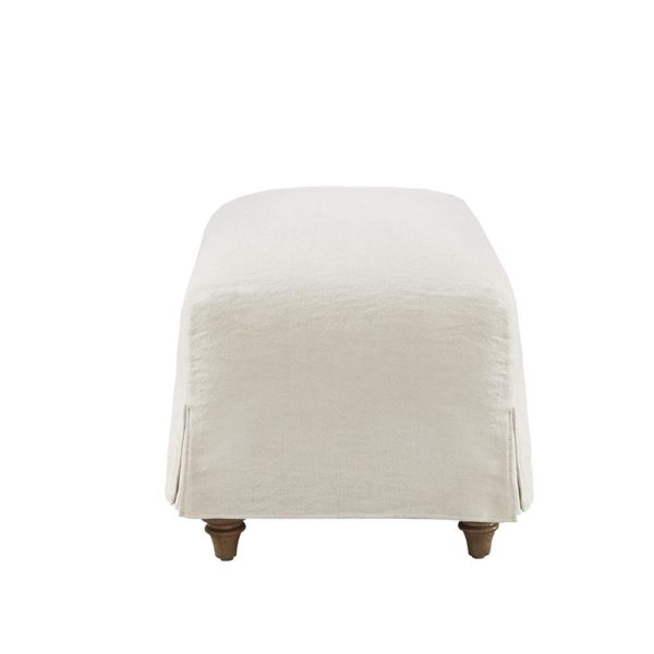 Marina Slipcover Ottoman - Image 3