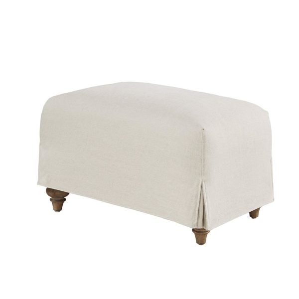 Marina Slipcover Ottoman - Image 2