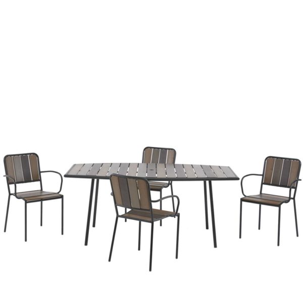 INK+IVY Fargo Outdoor Rectangular Dining Table - Image 5