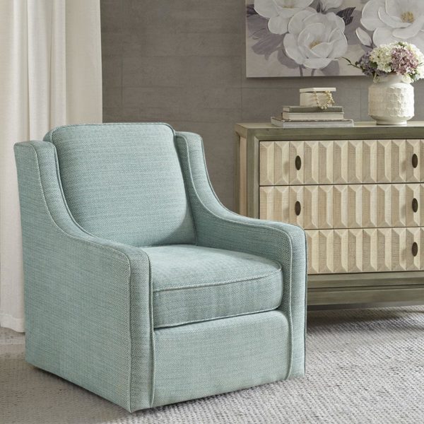 Harris Chenille Swivel Chair - Image 3