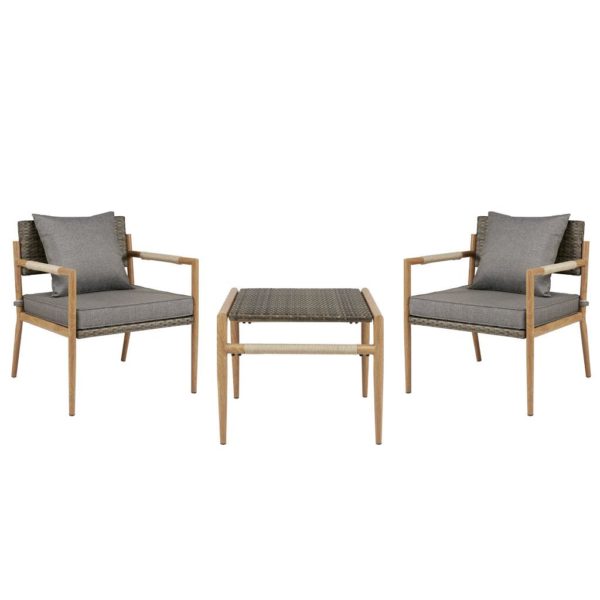 Owen Outdoor Resin Wicker Accent Table - Image 2