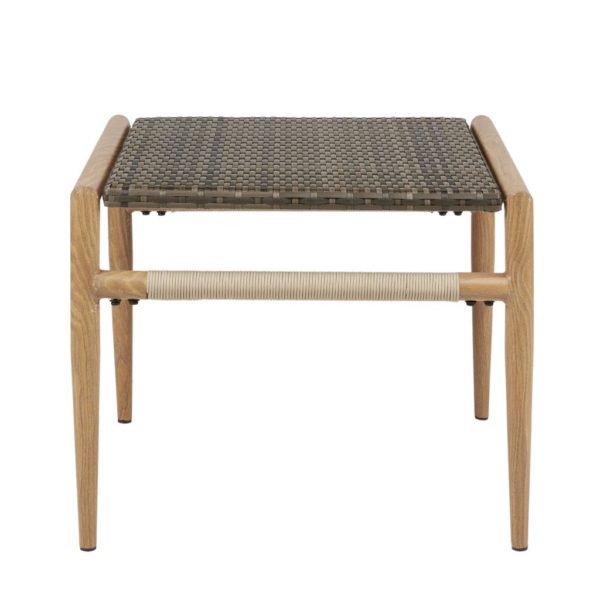 Owen Outdoor Resin Wicker Accent Table