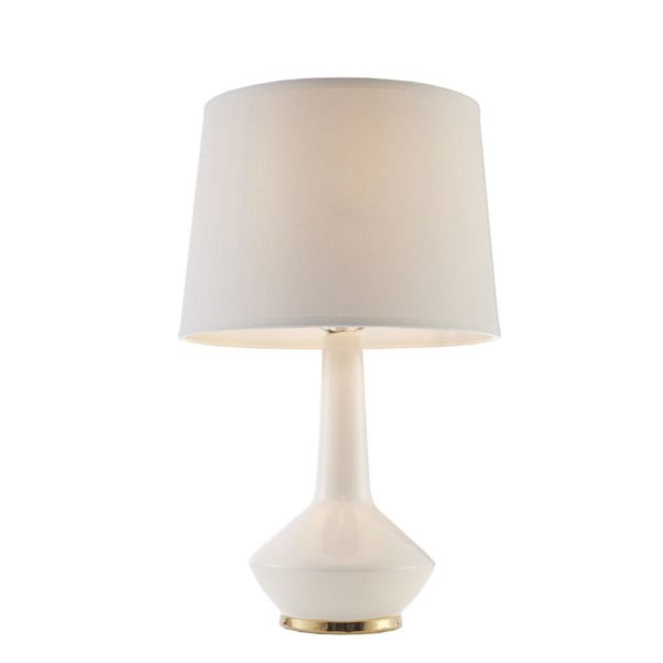 Asheville White Ceramic Table Lamp - Image 6