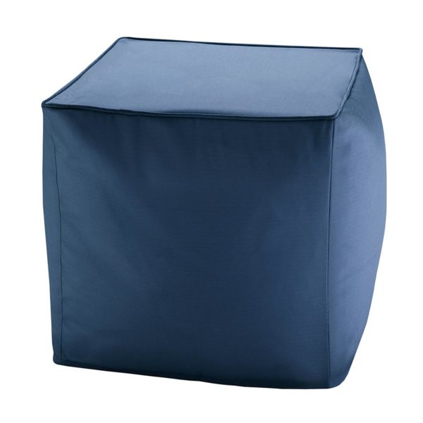 Pacifica Solid 3M Scotchgard Outdoor Square Pouf - Image 3