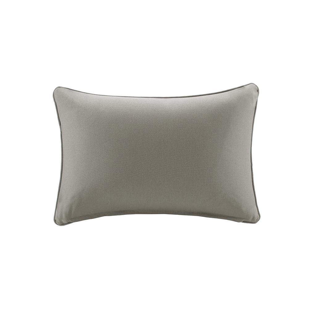 Pacifica Solid 3M Scotchgard Outdoor Oblong Pillow Brown Interiors