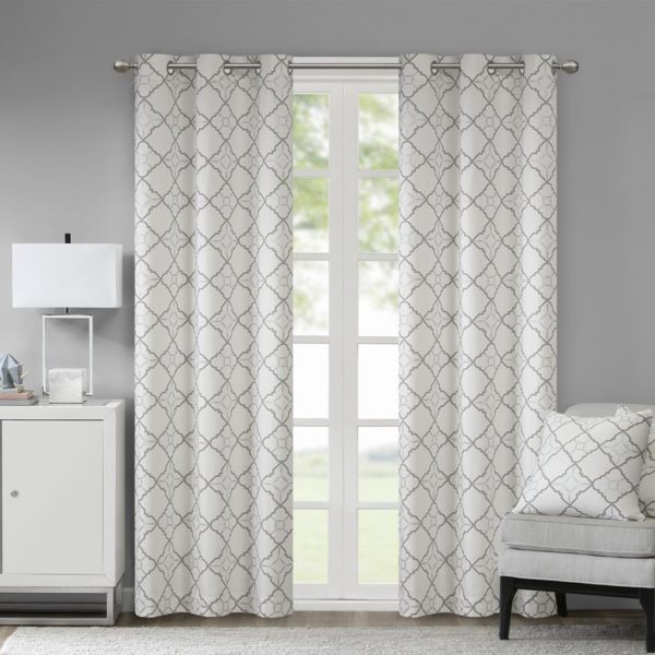 Hayes Cotton Duck Printed Grommet Window Curtain Set of 2 - Image 2