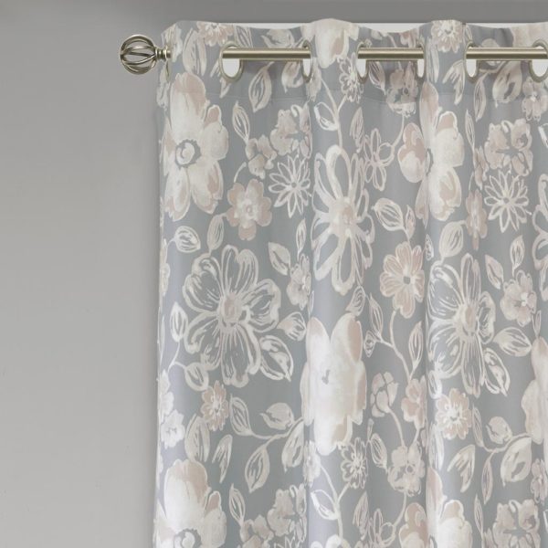 Lily Floral Printed Foamback Panel Pair - Image 3