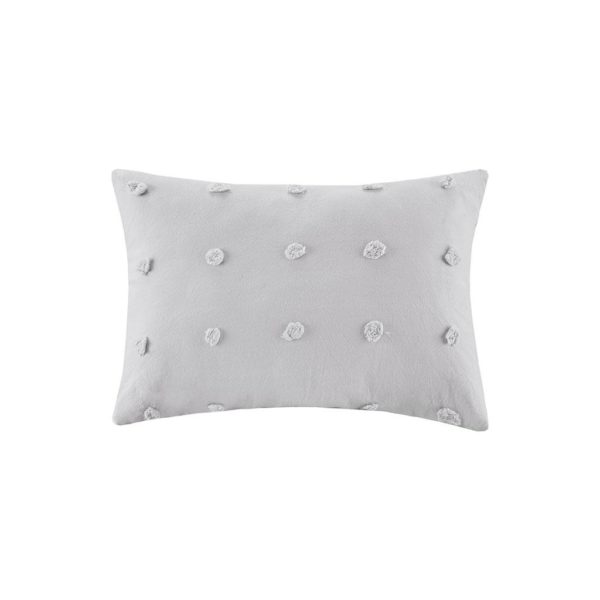 Brooklyn Cotton Jacquard Pom Pom Oblong Pillow - Image 3