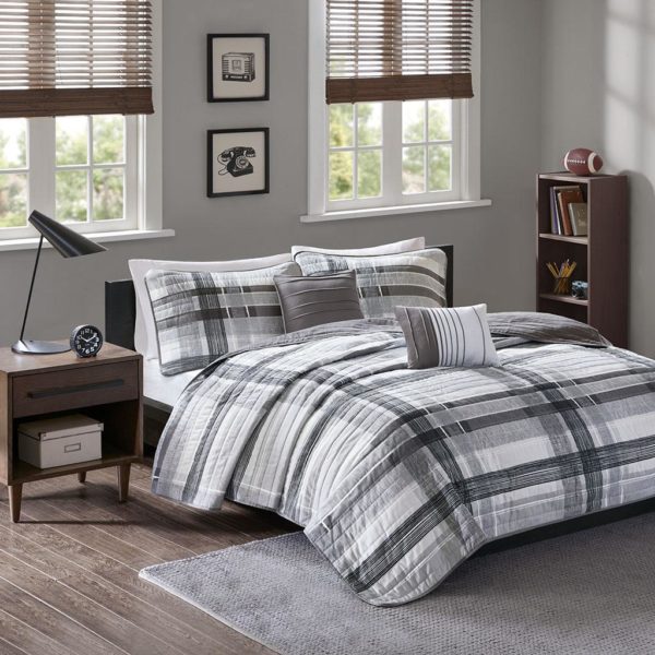 Rudy Plaid Reversible Coverlet Set