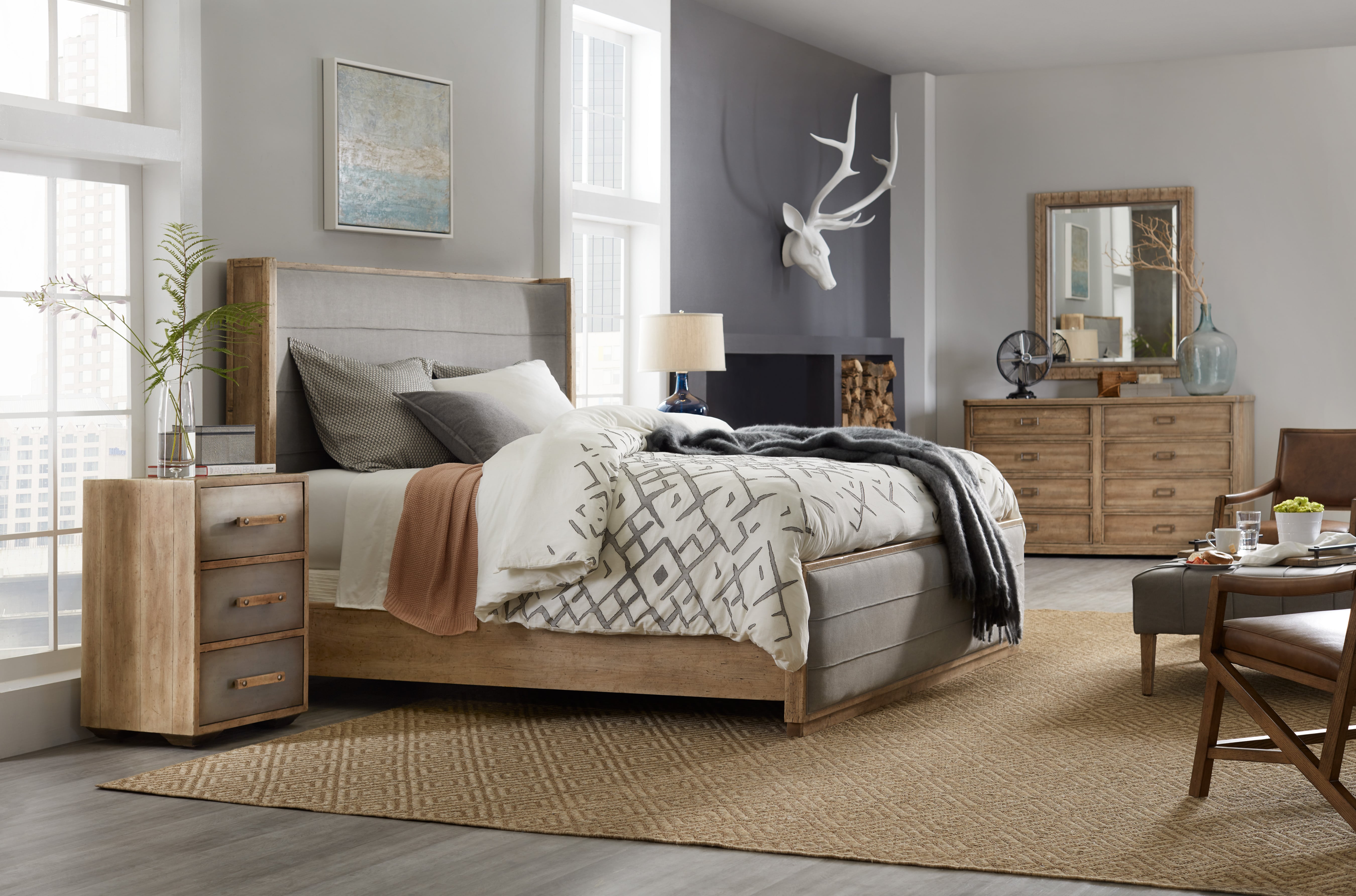 King Upholstered Shelter Bed Brown Interiors King Upholstered Shelter Bed