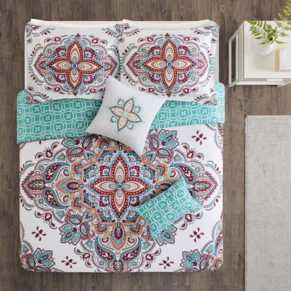 Amari 5 Piece Reversible Print Comforter Set - Image 9