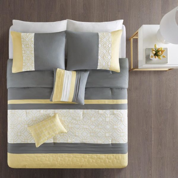 Donnell Embroidered 5 Piece Comforter Set - Image 3