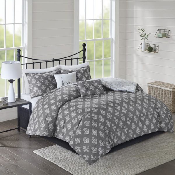 Marseille 5-Piece Reversible Paris Printed Comforter Set - Image 2