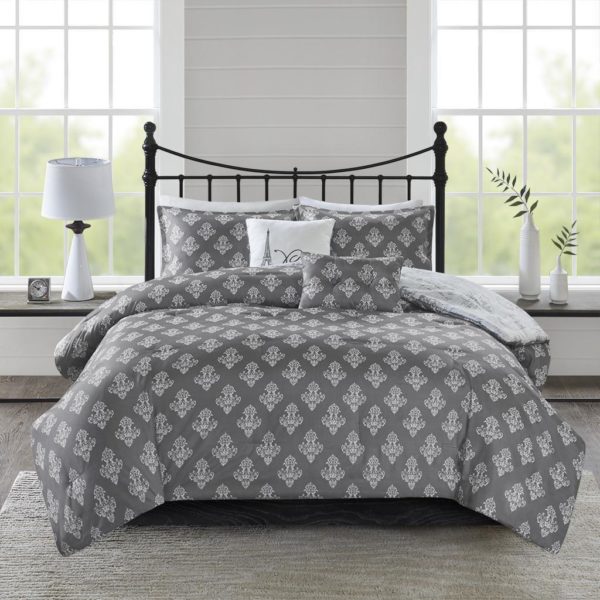 Marseille 5-Piece Reversible Paris Printed Comforter Set - Image 4