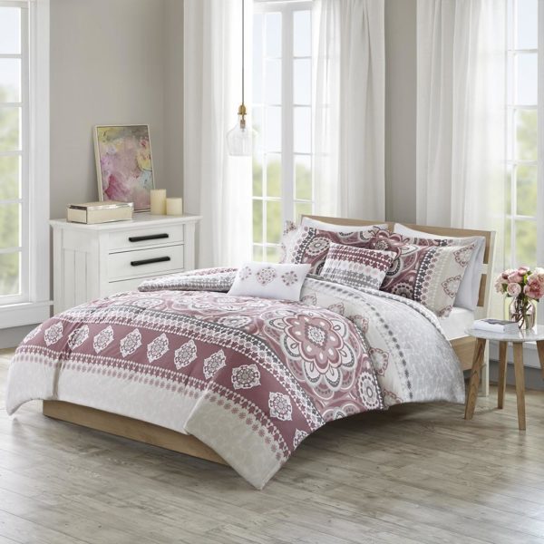 Neda 5 Piece Reversible Print Comforter Set - Image 2