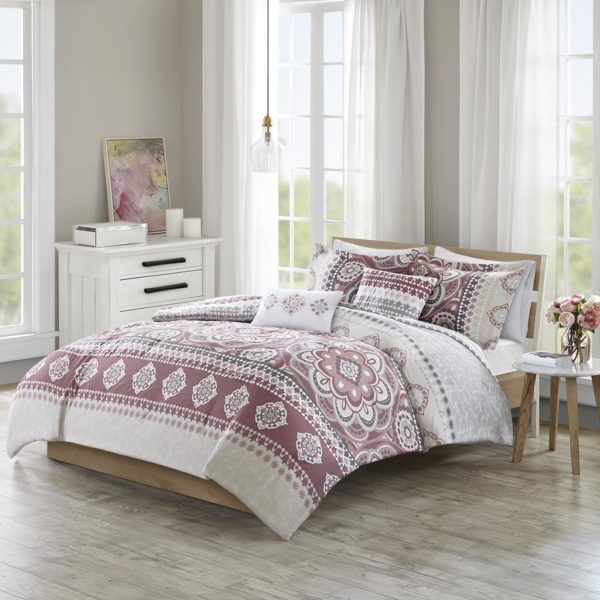 Neda 5 Piece Reversible Print Comforter Set - Image 3