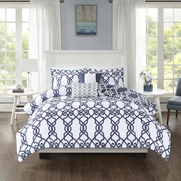 Neptune 5 Piece Reversible Print Comforter Set - Image 4