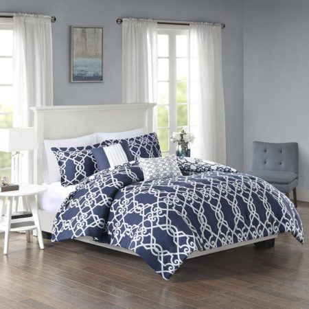 Neptune 5 Piece Reversible Print Comforter Set
