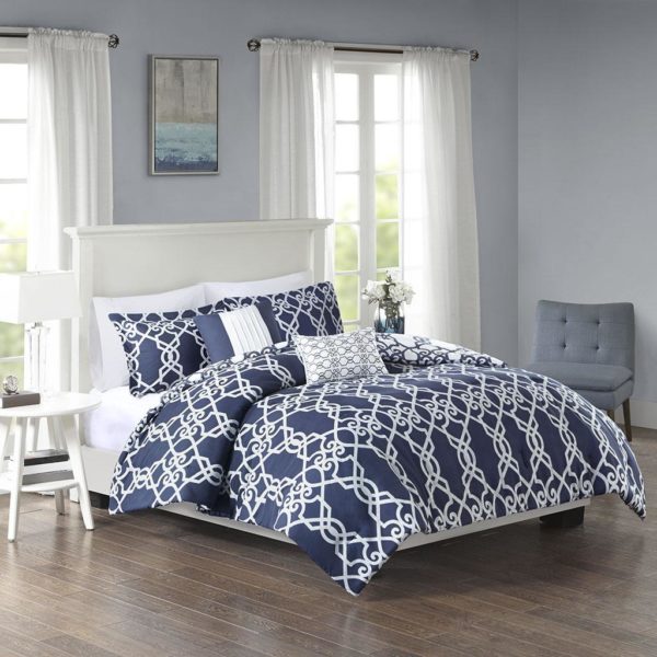 Neptune 5 Piece Reversible Print Comforter Set