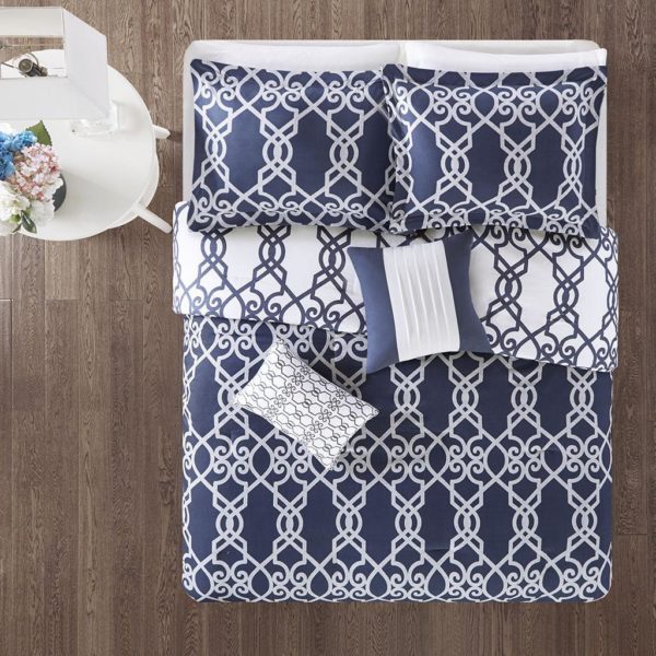 Neptune 5 Piece Reversible Print Comforter Set - Image 5