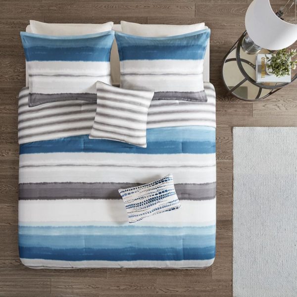 Wallace 5 Piece Reversible Print Comforter Set - Image 5