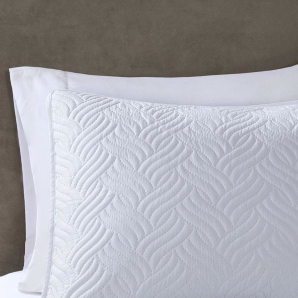 Lucca 3 Piece Reversible Embossed Coverlet Set - Image 15