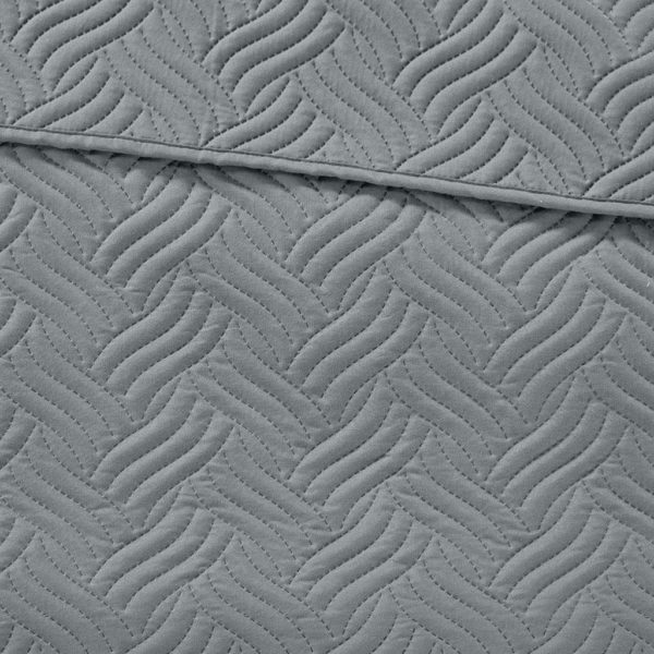 Lucca 3 Piece Reversible Embossed Coverlet Set - Image 10
