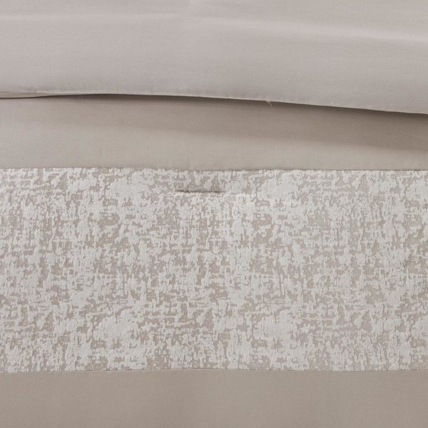 Ava 7 Piece Chenille Jacquard Comforter Set - Image 4