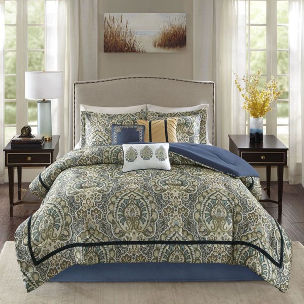 Cameron 7 Piece Charmeuse  Comforter Set - Image 2