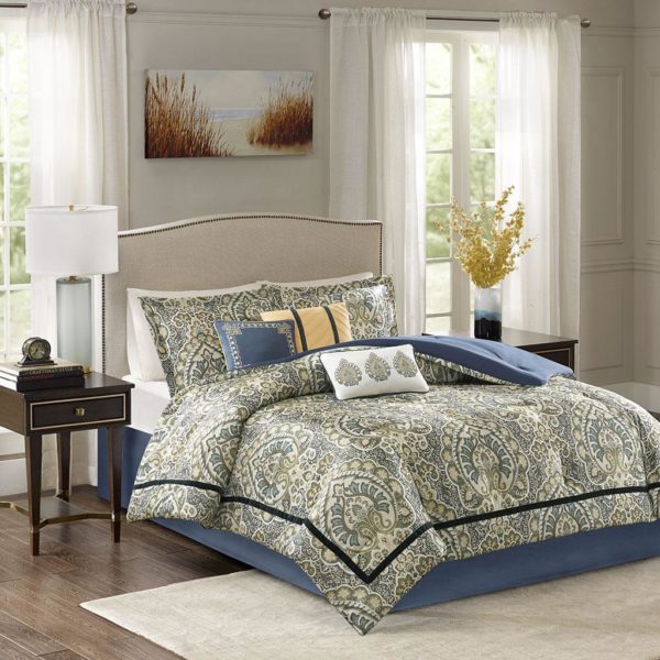 Cameron 7 Piece Charmeuse  Comforter Set
