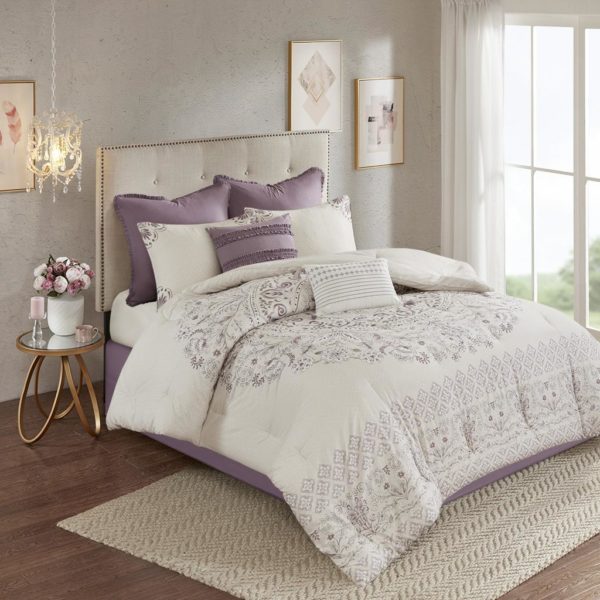 Elise 8 Piece Cotton Printed Reversible Comforter Set - Image 2