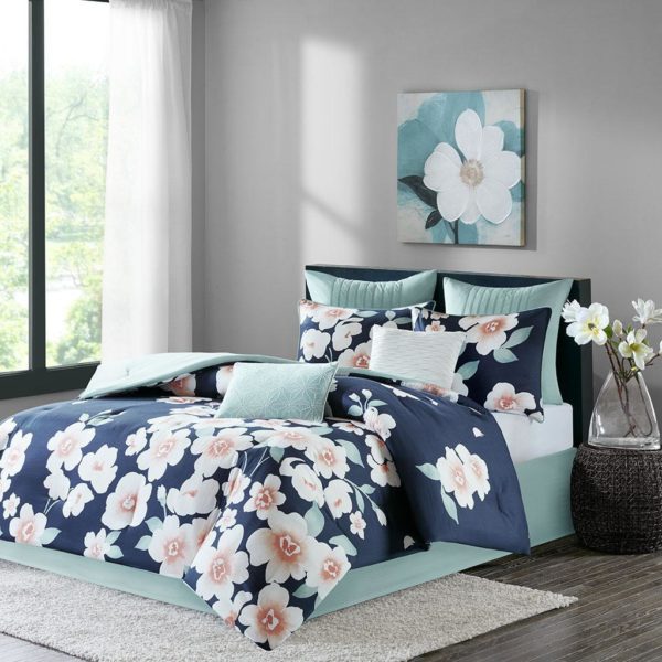 Sakura 8 Piece Cotton Comforter Set