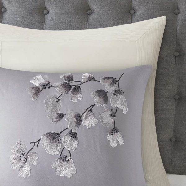 Sakura Blossom 3 Piece Cotton Sateen Printed Duvet Cover Set - Image 5