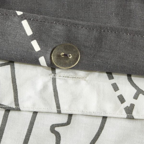 Manhattan Reversible 7-Piece Printed Cotton Duvet Cover Set - Image 4